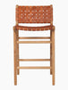 Hallie Woven Leather Bar Stool (75cm)