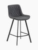 Adela Leatherette Bar Stool (66cm)