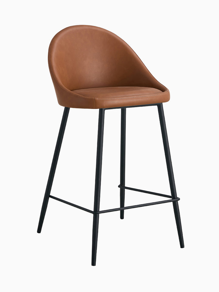 Leo Leatherette Bar Stool (Set of 2)