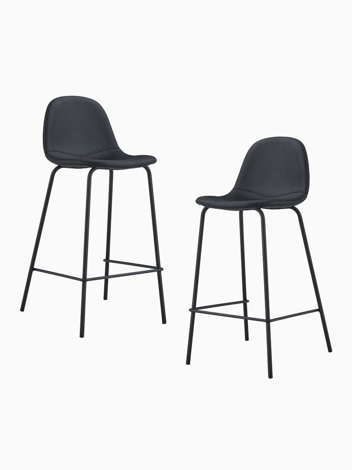 Luca Leatherette Bar Stool (Set of 2)