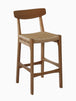 Fitzroy Rattan Bar Stool With Backrest