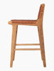 Hallie Woven Leather Bar Stool (75cm)