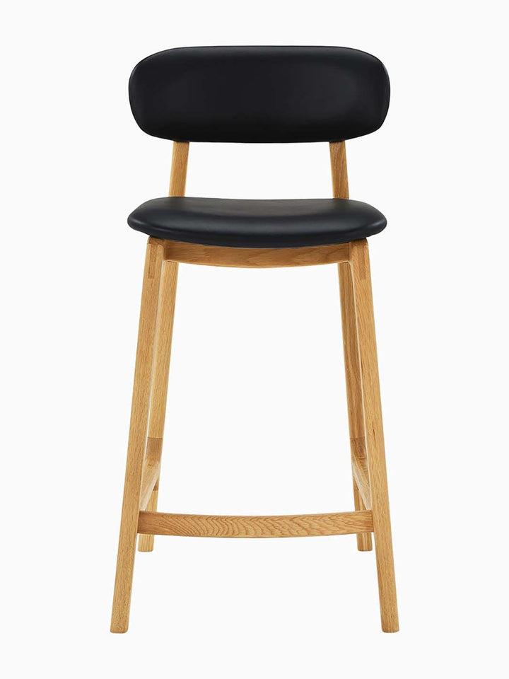 Alaska Leather Bar Stool