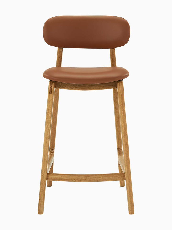 Alaska Leather Bar Stool