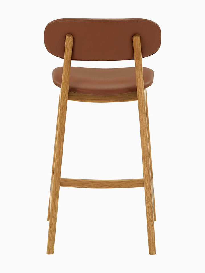 Alaska Leather Bar Stool