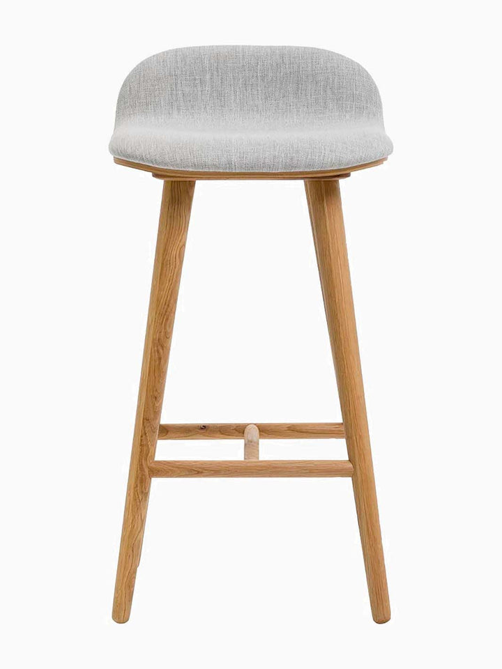 Capa Fabric Bar Stool (65cm, Oak)