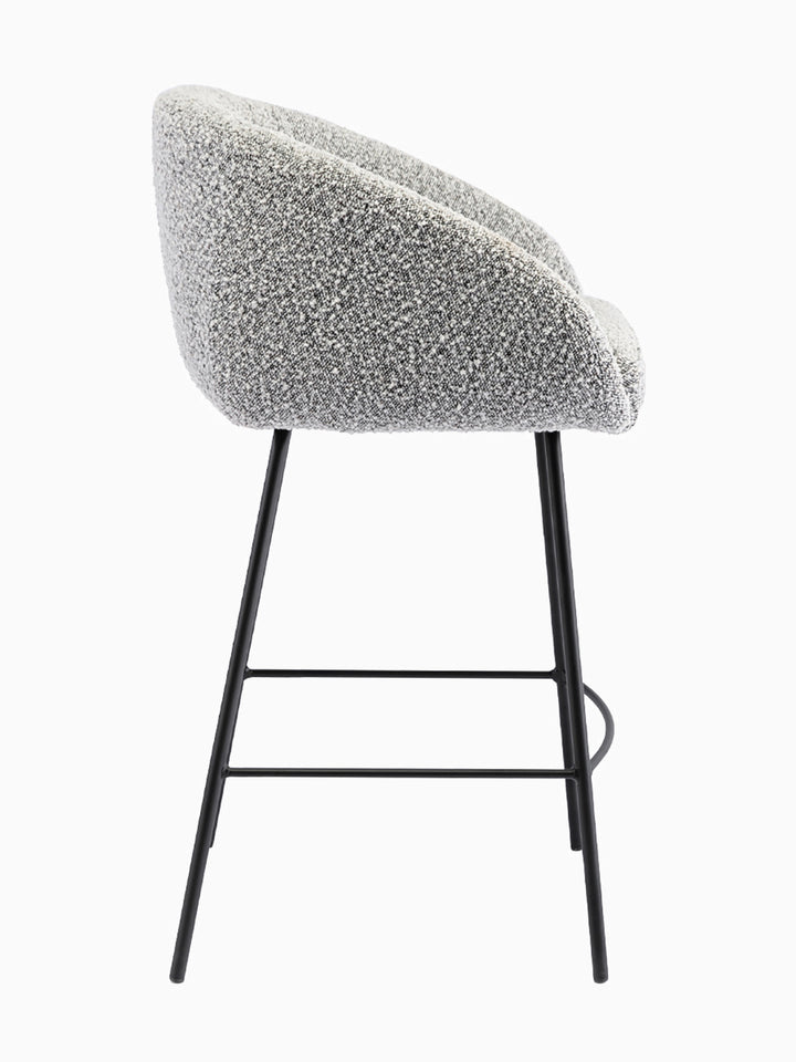 Avalon Boucle Bar Stool