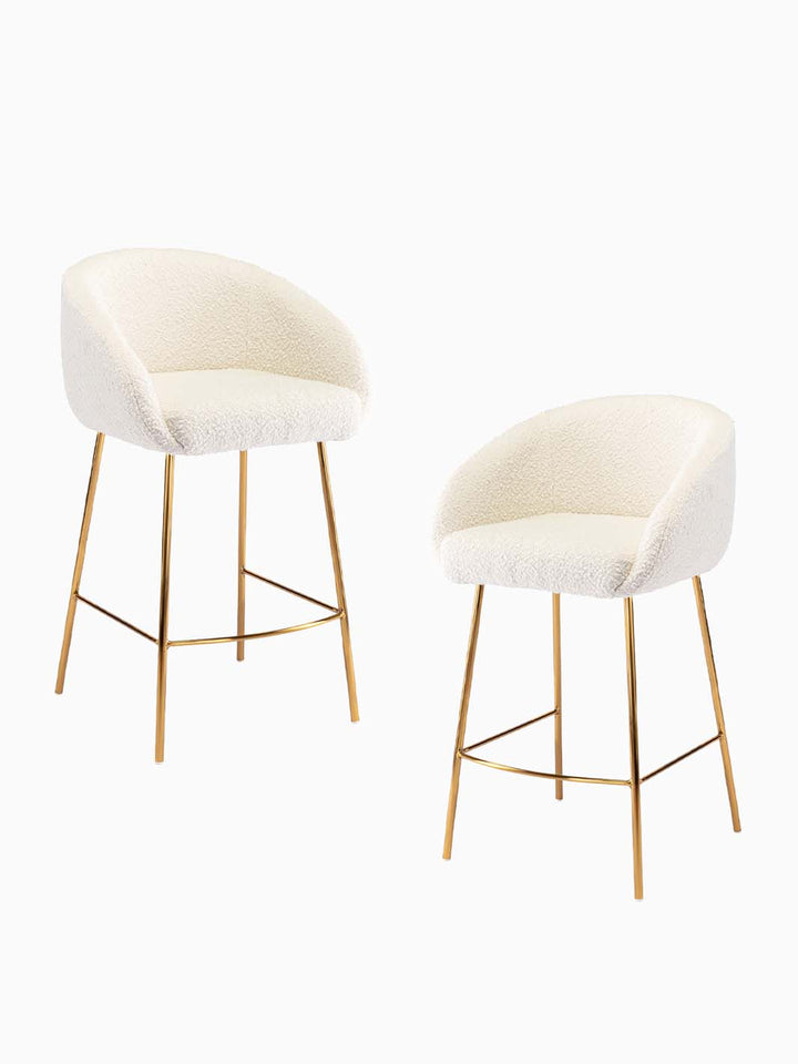 Avalon Boucle Bar Stool