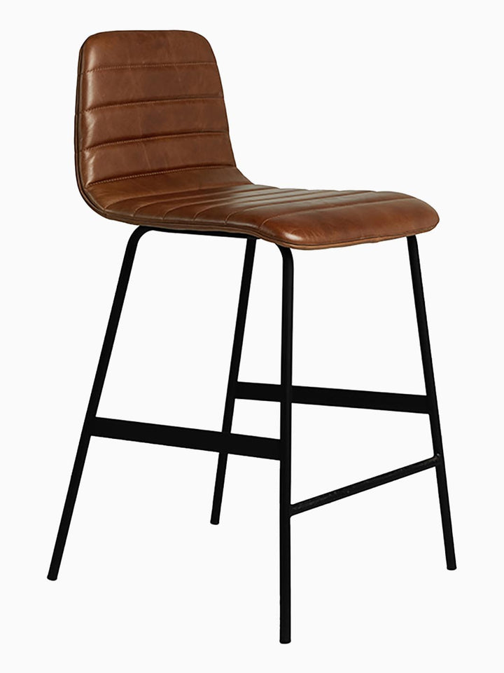 Lecture Leather Bar Stool