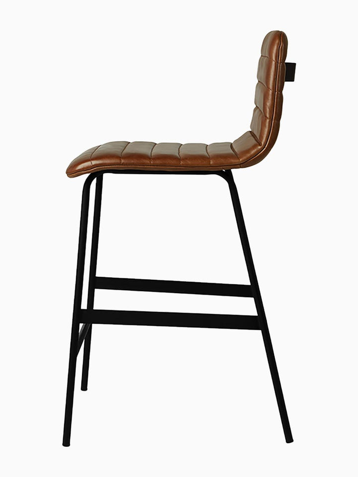 Lecture Leather Bar Stool