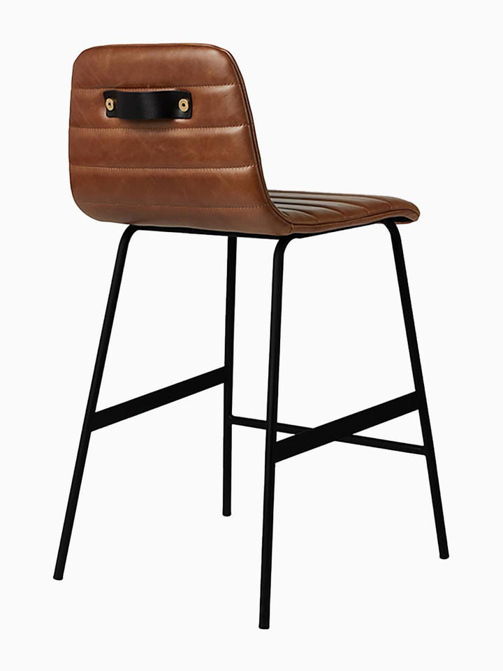 Lecture Leather Bar Stool