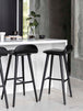 Capa Leather Bar Stool (Black)