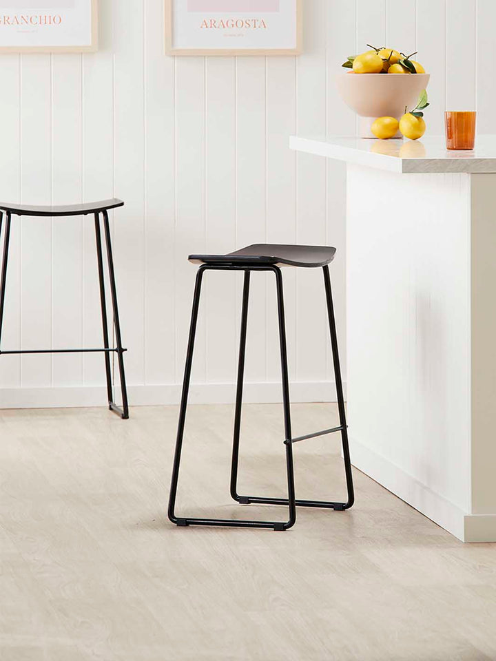 Hendrix Backless Bar Stool (Black)