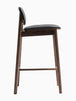 Lando Leather Bar Stool (Walnut)