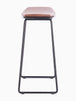 Hendrix Backless Bar Stool (Black, Tan Leatherette)