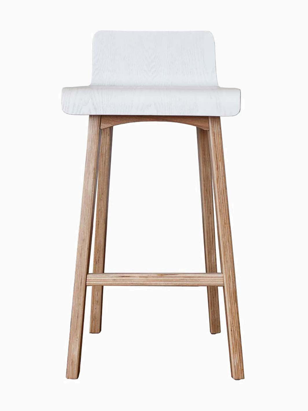 White and best sale timber stools